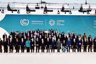 Các nhà lãnh đạo thế giới tham dự COP29 tại Baku. Ảnh: REUTERS
