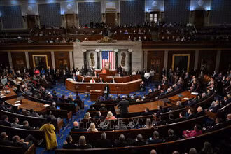 Toàn cảnh một phiên họp Hạ viện Mỹ tại Washington, DC. Ảnh tư liệu: AFP/TTXVN
