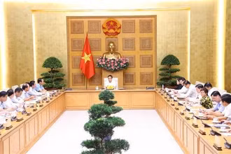 Quang cảnh buổi làm việc. (Ảnh: Văn Điệp/TTXVN)