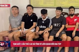 Tạm giữ 5 cầu thủ CLB Hà Tĩnh vì liên quan đến ma túy
