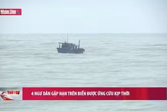 4 ngư dân gặp nạn trên biển được ứng cứu kịp thời