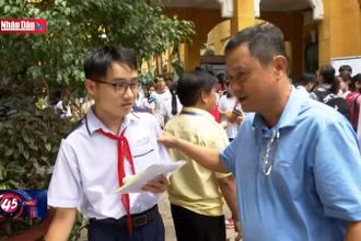 Thí sinh lo lắng vì đề toán vào lớp 10 năm 2024