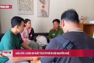 Giải cứu 2 cháu bé mất tích tại phố đi bộ Nguyễn Huệ