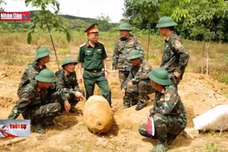 Hủy nổ an toàn quả bom nặng 334kg