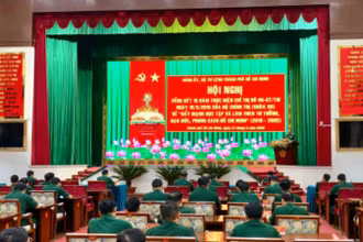 Quang cảnh Hội nghị Tổng kết 10 năm thực hiện Chỉ thị số 05.