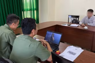 Cơ quan chức năng làm việc với P.V.N.T