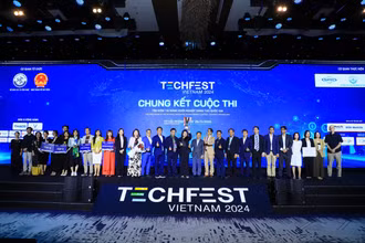 Các đội dự thi Cuộc thi Tìm kiếm Tài năng Khởi nghiệp sáng tạo quốc gia Techfest Việt Nam 2024.