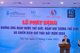 Thứ trưởng Lê Công Thành phát biểu tại Lễ phát động. 