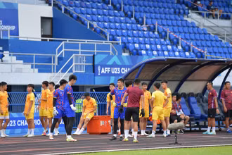Đội tuyển U23 Việt Nam tại giải U23 Đông Nam Á 2023. Ảnh ĐINH TRƯỜNG