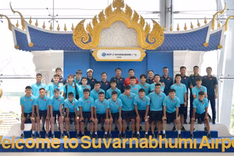 [Ảnh] Đội tuyển U23 Việt Nam đến Thái Lan dự giải vô địch U23 Đông Nam Á 2023