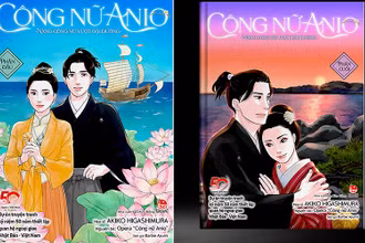 Ảnh bìa bộ truyện tranh “Công nữ Anio: Nàng công nữ vượt đại dương” do Nhà xuất bản Kim Đồng ấn hành.