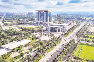 Một góc thành phố mới Bình Dương, là trung tâm Vùng đổi mới sáng tạo Bình Dương được ICF vinh danh. 