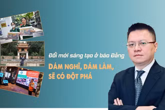 Học sinh Trường mầm non Tháng Tám (Hoàn Kiếm-Hà Nội) tham quan triển lãm panorama tại trụ sở Bộ Biên tập Báo Nhân Dân. Ảnh: Thế Đại