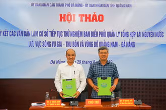 Hai địa phương ký kết phối hợp trong thời gian đến.