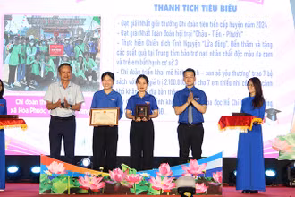 Tuyên dương Chi đoàn tiên tiến.