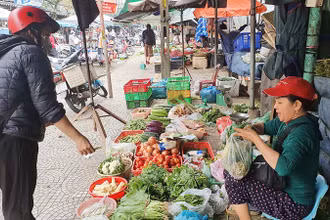 Rau tăng giá làm tiểu thương nhập ít hơn, người dân cũng không dám mua nhiều. 