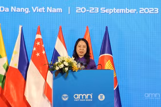 Phó Chủ tịch nước Võ Thị Ánh Xuân phát biểu khai mạc.