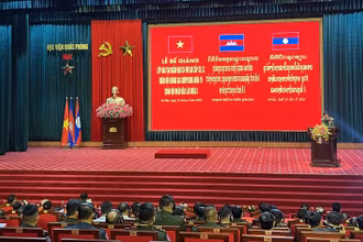 Quang cảnh Lễ bế giảng.