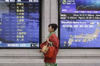 Chỉ số Nikkei 225 của Nhật Bản gần như đi ngang. (Nguồn: Reuters)