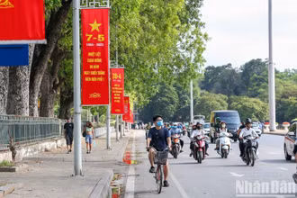 Khu vực Hà Nội không mưa, trưa chiều trời nắng. (Ảnh minh họa)