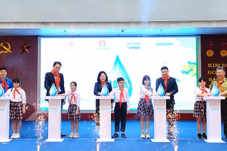 Lễ phát động Chương trình “Mizuiku - Em yêu nước sạch” năm 2023.