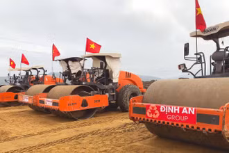 Tập đoàn Định An thi công dự án đường bộ cao tốc bắc-nam phía đông, đoạn Quốc lộ 45-Nghi Sơn.