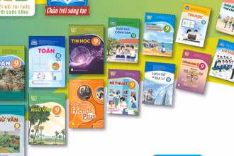 Sách giáo khoa lớp 9 của Nhà xuất bản Giáo dục Việt Nam. (Ảnh: Bạch Kim)