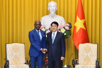 Chủ tịch nước Lương Cường tiếp Bộ trưởng Ngoại giao, Hội nhập khu vực và Kiều dân Cộng hòa Togo.