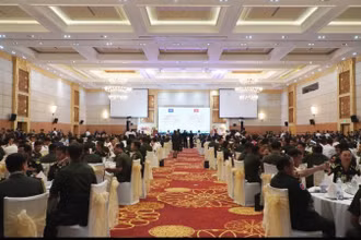 Quang cảnh buổi lễ.