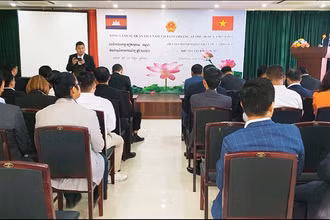 Diễn đàn Doanh nghiệp Việt Nam-Campuchia khu vực tây bắc Campuchia năm 2023.