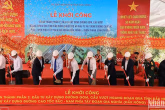 Tỉnh Đắk Nông tổ chức Lễ khởi công Dự án thành phần 2 cao tốc Gia Nghĩa (Đắk Nông)- Chơn Thành (Bình Phước).