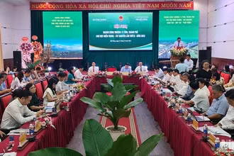 Quang cảnh Hội nghị ngành Công thương 15 tỉnh, thành phố khu vực Miền Trung - Tây Nguyên năm 2023 tại tỉnh Đắk Nông.