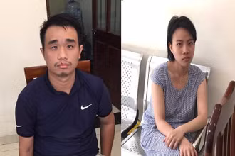 Cặp vợ chồng Hoàng Thế Vũ và Đoàn Diệu Linh.