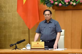 Thủ tướng Phạm Minh Chính phát biểu khai mạc họp Chính phủ chuyên đề về xây dựng pháp luật tháng 11.