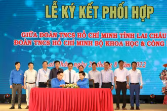 Ký kết Thỏa thuận hợp tác trong hỗ trợ, triển khai phong trào khởi nghiệp đổi mới sáng tạo tại tỉnh giai đoạn 2022-2027 giữa Đoàn Bộ Khoa học và Công nghệ và Tỉnh đoàn Lai Châu. 