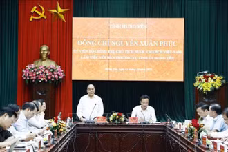 Chủ tịch nước Nguyễn Xuân Phúc phát biểu.