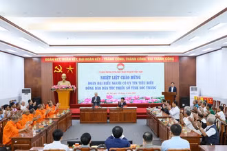 Quang cảnh buổi gặp mặt. (Ảnh: VINH ĐIỆP)