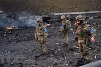 Binh sĩ Ukraine. (Nguồn: AFP/TTXVN)