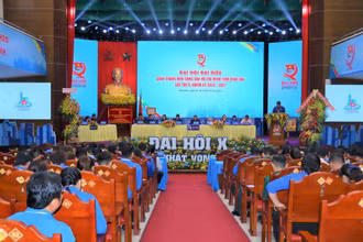 Quang cảnh Đại hội đại biểu Đoàn Thanh niên Cộng sản Hồ Chí Minh tỉnh Đồng Nai lần thứ X.