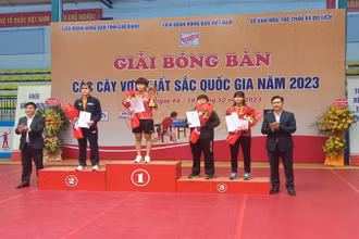 Nguyễn Anh Tú vô địch đơn nam giải bóng bàn các cây vợt xuất sắc quốc gia