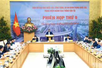 [Ảnh] Thủ tướng chủ trì Phiên họp thứ 9 Ban Chỉ đạo các công trình giao thông vận tải trọng điểm