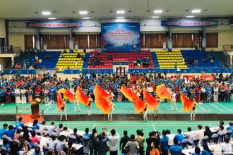 Quang cảnh lễ khai mạc.