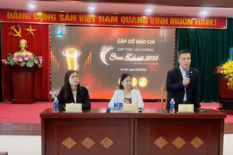 Họp báo phát động Giải thưởng Sao Khuê 2025.