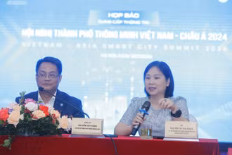 Họp báo giới thiệu Hội nghị Thành phố thông minh Việt Nam – châu Á 2024.