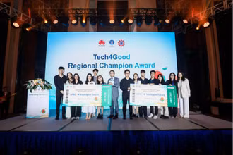 Đội Việt Nam và đội Campuchia cùng xuất sắc dành giải nhất tại cuộc thi Tech4Good, vượt qua 23 đội đến từ 23 quốc gia để tiến vào vòng Chung kết toàn cầu.