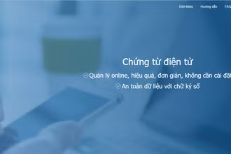 Giao diện đăng nhập Nền tảng Chứng từ khấu trừ thu nhập cá nhân điện tử - Bkav eChungtu.