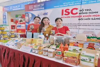 Hoạt động trưng bày, giới thiệu sản phẩm khoa học, công nghệ của Hải Phòng nhằm hỗ trợ doanh nghiệp khởi nghiệp.