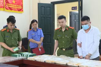 Một trong những đối tượng của chuyên án tại cơ quan điều tra.