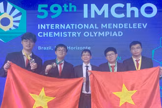 Học sinh Việt Nam đạt 4 huy chương Olympic Hóa học quốc tế Mendeleev lần thứ 59 năm 2025.