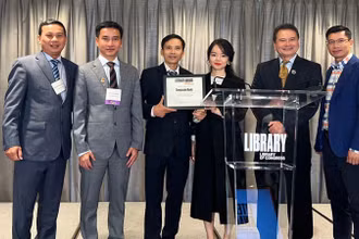 Đoàn đại biểu Việt Nam vinh dự là 1 trong 6 quốc gia được nhận giải năm nay. (Ảnh: CTV)